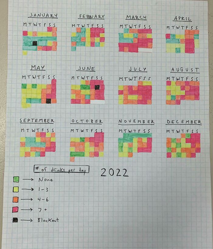 My 2022 Year In Review (Drinking Calendar)