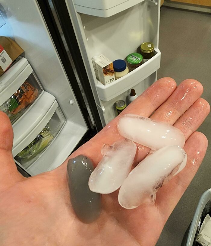 My Fridge Shot Out A Completely Grey Icecube