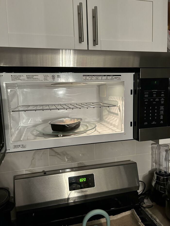 My GF’s Microwave Has A Metal Tray Inside