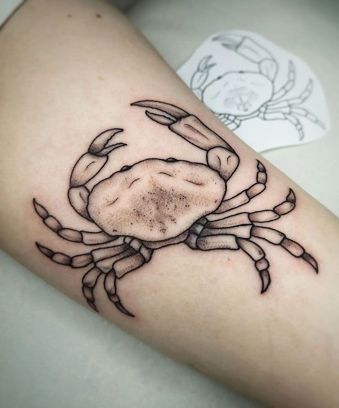Crab tattoo