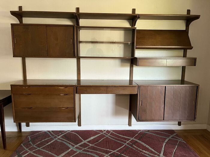 Picked Up This 1956 Kopenhavn Wall Unit For Free Today. Once In A Lifetime Score!