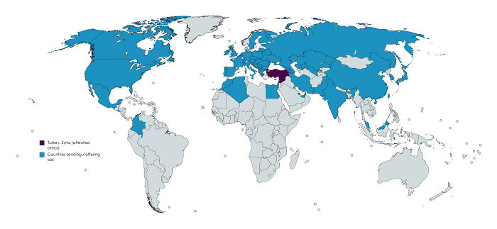 Countries That Have Sent Or Offered Help To Turkey And Syria In Regards To The Devastating Earthquake On February 6th, 2023