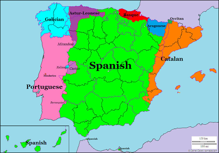 Linguistic Map Of Spain