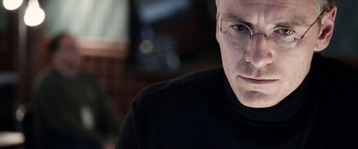 Steve wearing black turtleneck sweater