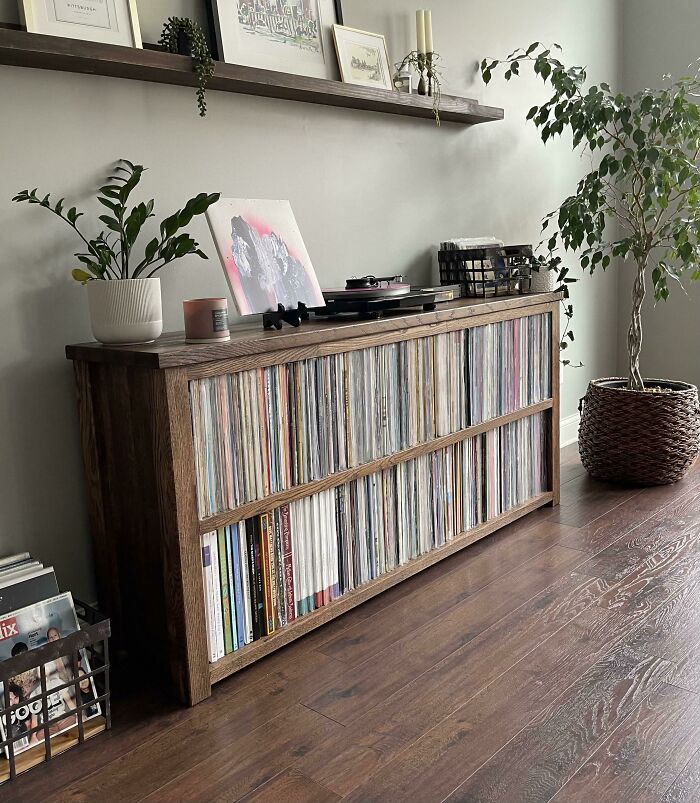Built This Record Shelf For A Customer