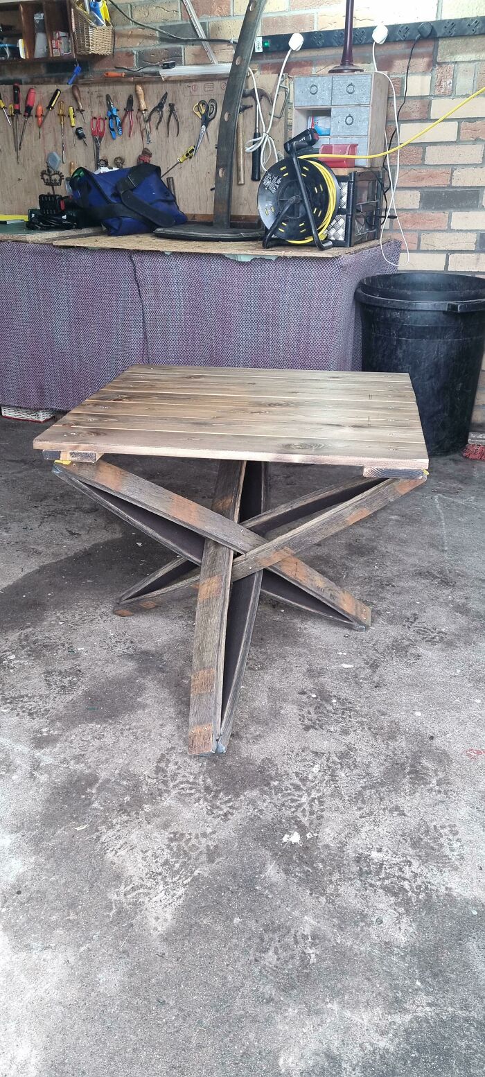 Whiskey Stave Coffee Table