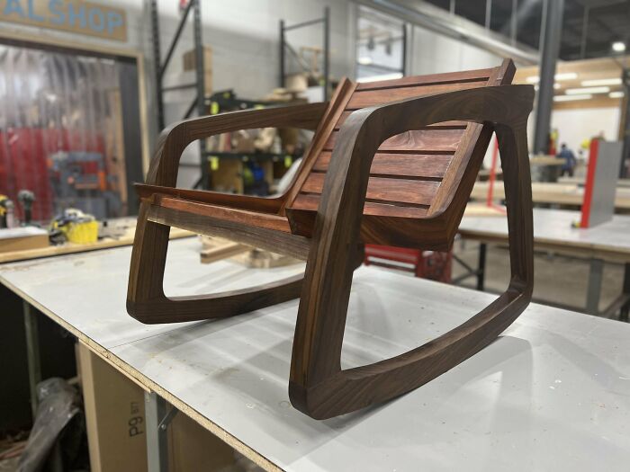 Walnut And Jatoba Rocking Chair