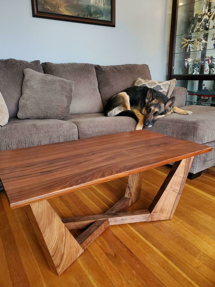 I Made My First Piece Of Furniture, A Coffee Table Of Morado And Black Walnut