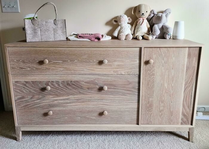 White Oak Dresser Finished Just In Time For The Birth Of My Daughter