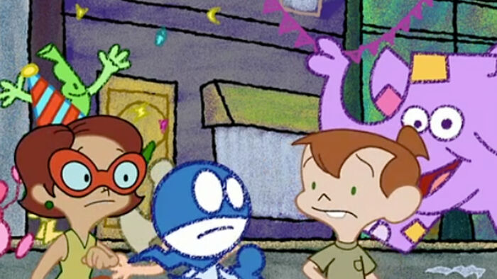 Chalkzone cartoon with Penny and Rudy