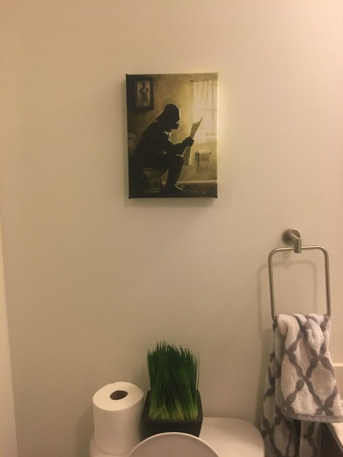 Dejé que mi esposo decorara el baño