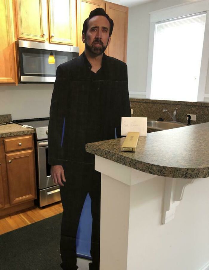 Our Friend Is Buying His First Home Today, So We Worked With His Realtor To Be Sure This Is The First Thing Waiting For Him In His Kitchen After Closing