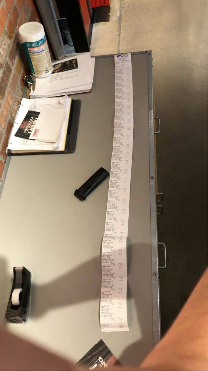 This Receipt, Some Guy Bought $6750.00 Worth Of Gift Cards