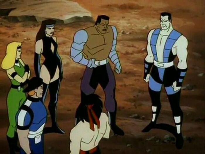 Mortal Kombat: Defenders Of The Realm cartoon with Sub Zero, Kitana, Sonya