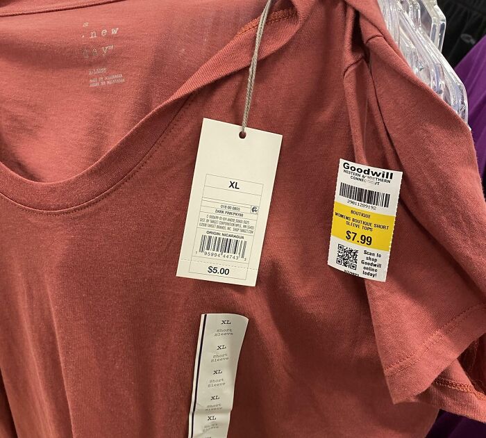 Unworn Shirt With The Original Tag Still On It. Being Sold For More Than The Original Price At Goodwill