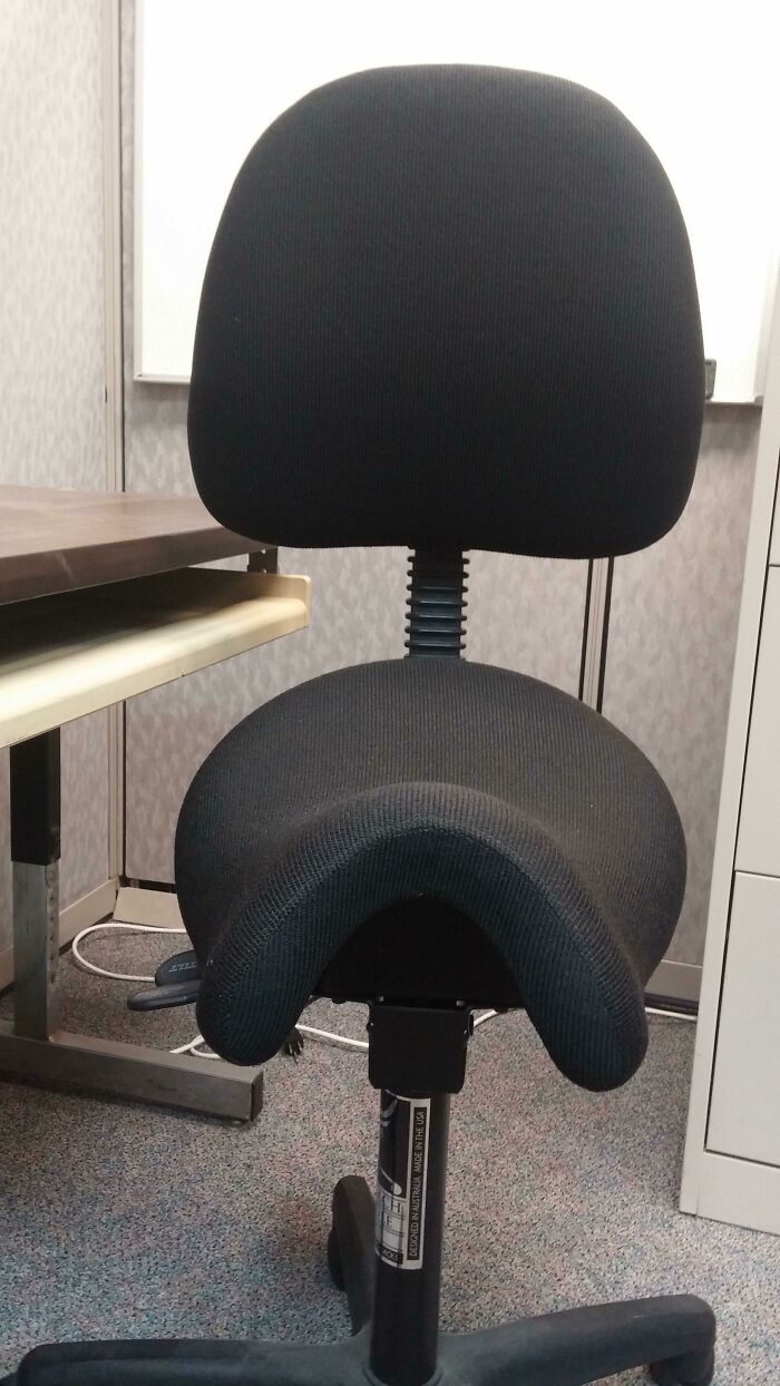 This Weird Office Chair Saddle I Found At My Work
