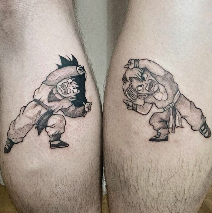 Dragon Ball Inspired Friends Tattoos