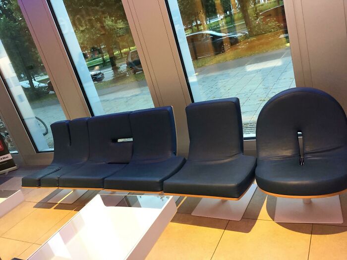 These Chairs At My Hotel In Munich Spell Out "Hello"