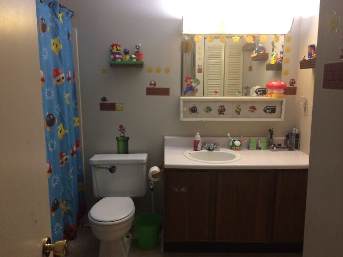 Super Mario Brothers Themed Bathroom