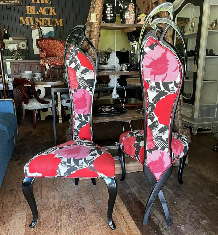 Spectacularly Unique Pair Chairs