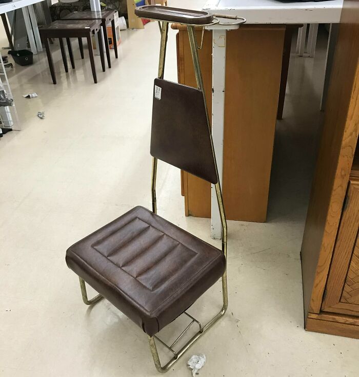 Saw This Weird Chair At A Thrift Store Today
