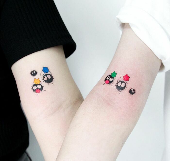 Ghibli Best Friend Tattoos