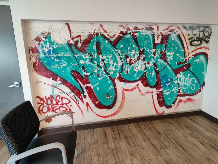 This Doctor's Office Preserved Graffiti From When The Building Was A Abandoned Industrial Building