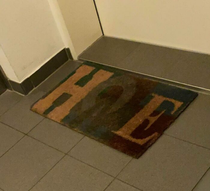 Not The Most Welcoming Door Mat