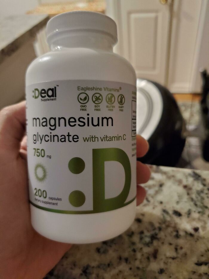 This Is Not Vitamin D, It's An Emoji On A Bottle Of Magnesium