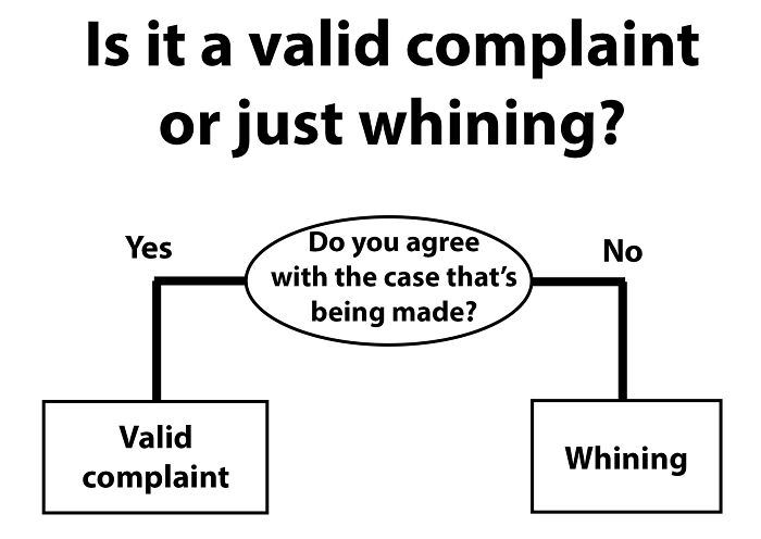 Is It A Valid Complaint Or Just Whining?