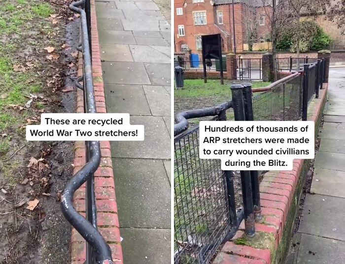 These Railings Are Recycled World War II Stretchers