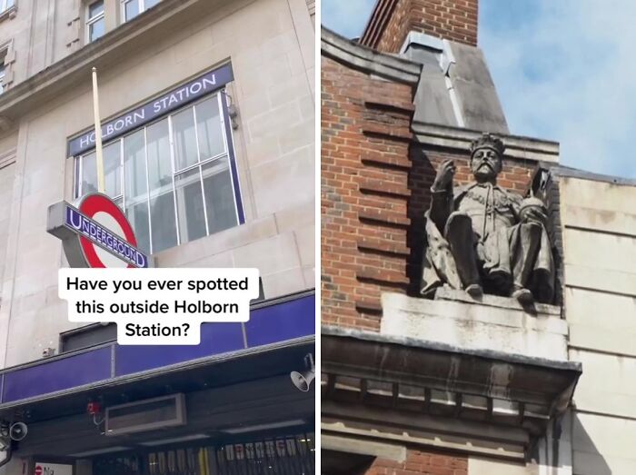 Outside Holborn Station You Can Spot The Sculptures Of King Edward The Vii And Kind Edward I