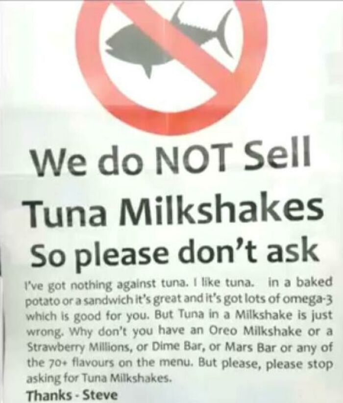 Tuna Milkshake