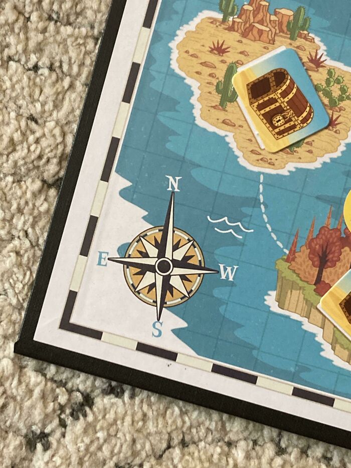 Decided To Open My Step Daughters Junior Risk Board Game Tonight And The Compass Is Incorrect…
