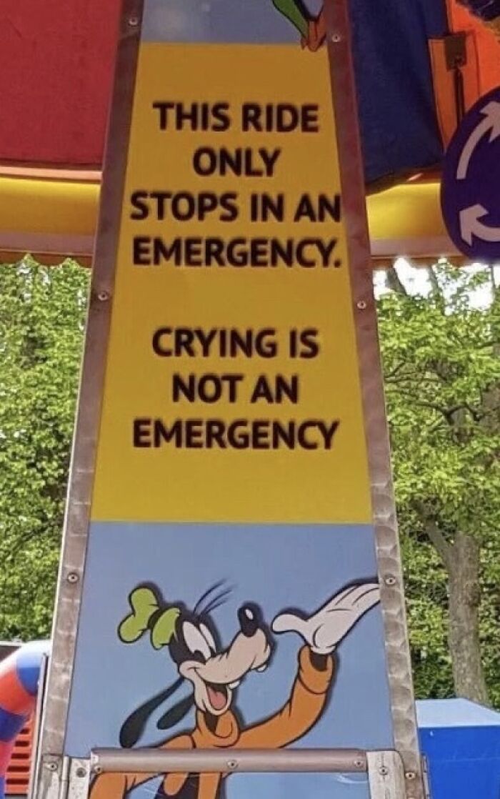 This Ride Only Stops In An Emergency