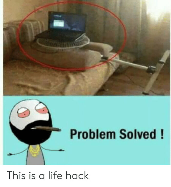 When You're Too Cheap To Buy A New Laptop You Need To Get Creative!