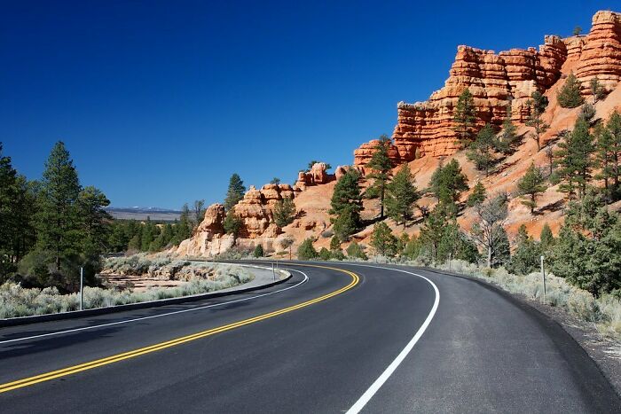 Picture of Red Rock Country road near mountains