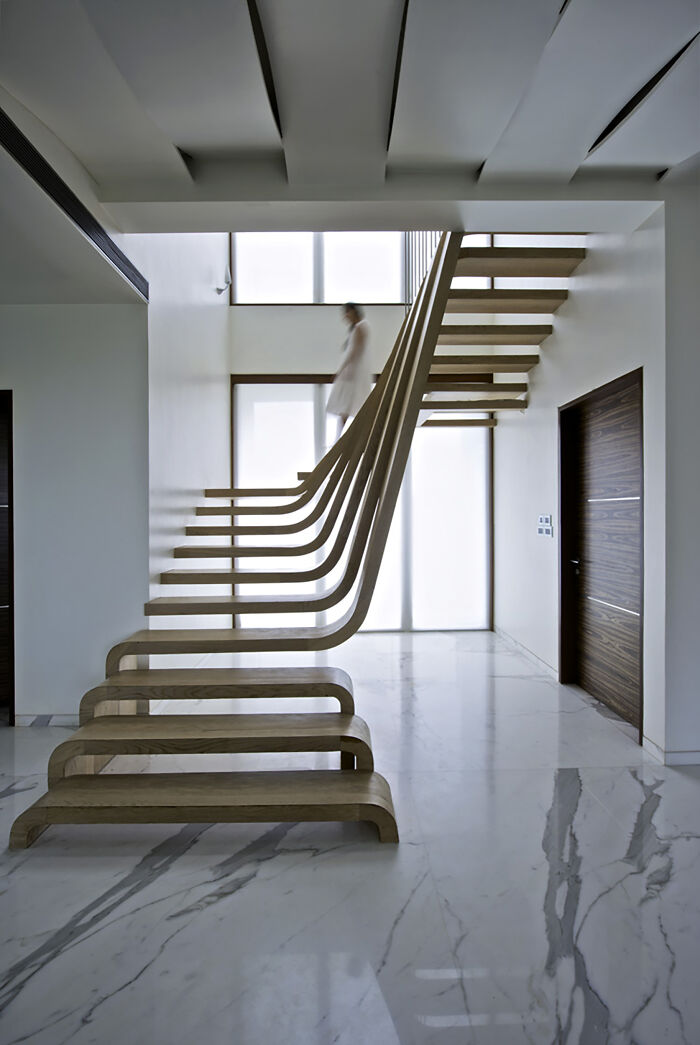 Wavy Stairs Created By The Mexican Studio Arquitectura En Movimiento Workshop