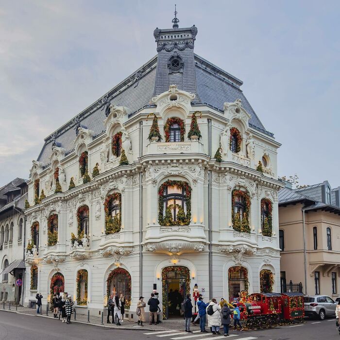 Belle Epoque Building In Bucharest, Romania