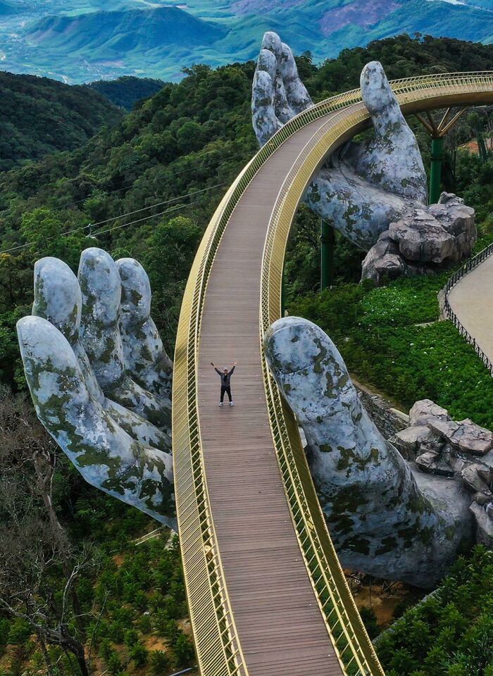 Golden Bridge In Da Nang, Vietnam