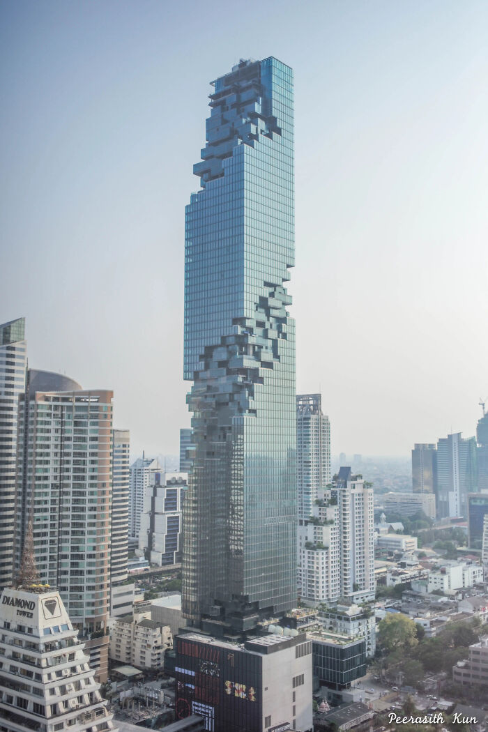The Mahanakhon Is The Tallest Tower In Thailand. The Skyscraper With A Height Of 314 Meters Is Located In Bangkok