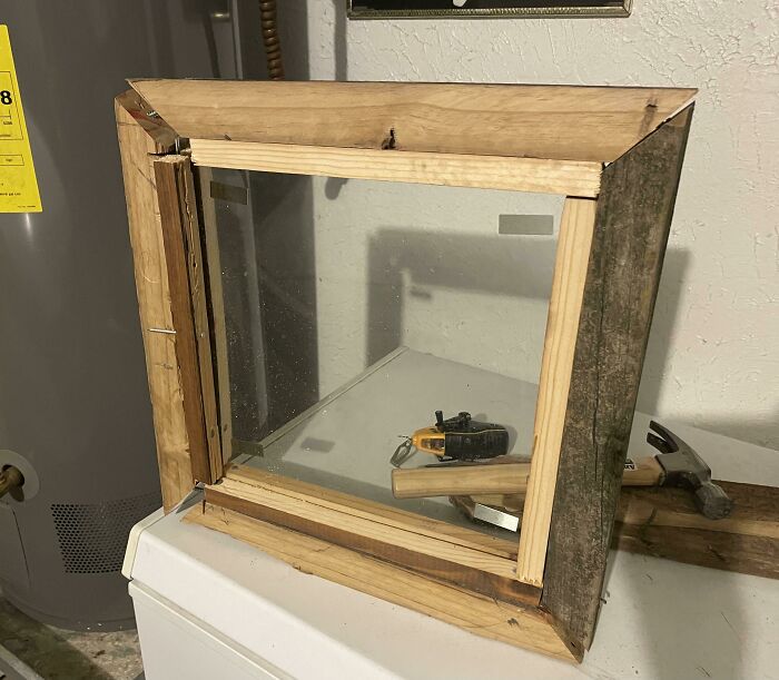 Took The Glass From An Old Scale To Make A Window. I Need To Start Actually Trying When Taking Measurements