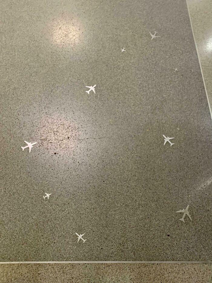 Airport Tile In An Out Of The Way Corner