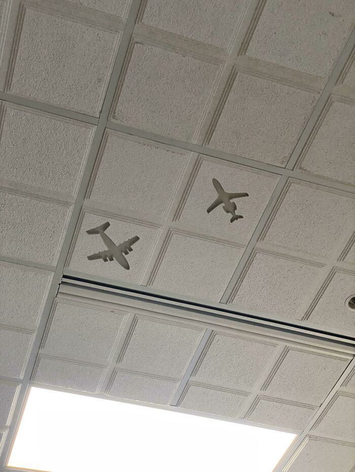 Speakers In The Ceiling At My Local Airport