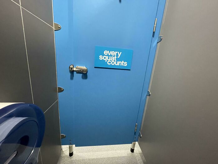 Behind The Toilet Door At My Gym