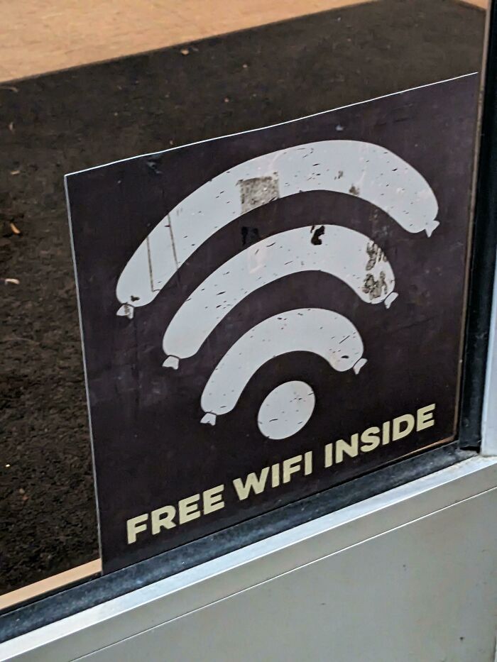 WiFi Symbol At A BBQ Joint