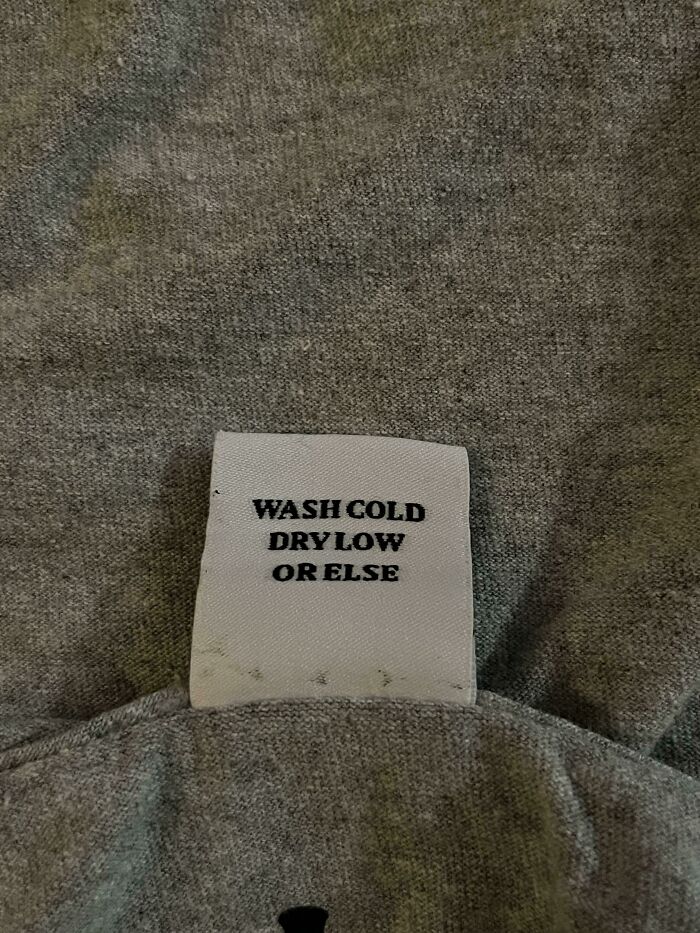 The Tag On My New Shirt