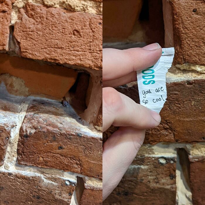 Hole In The Wall In Hole-In-The-Wall Restaurant Has A Secret Message