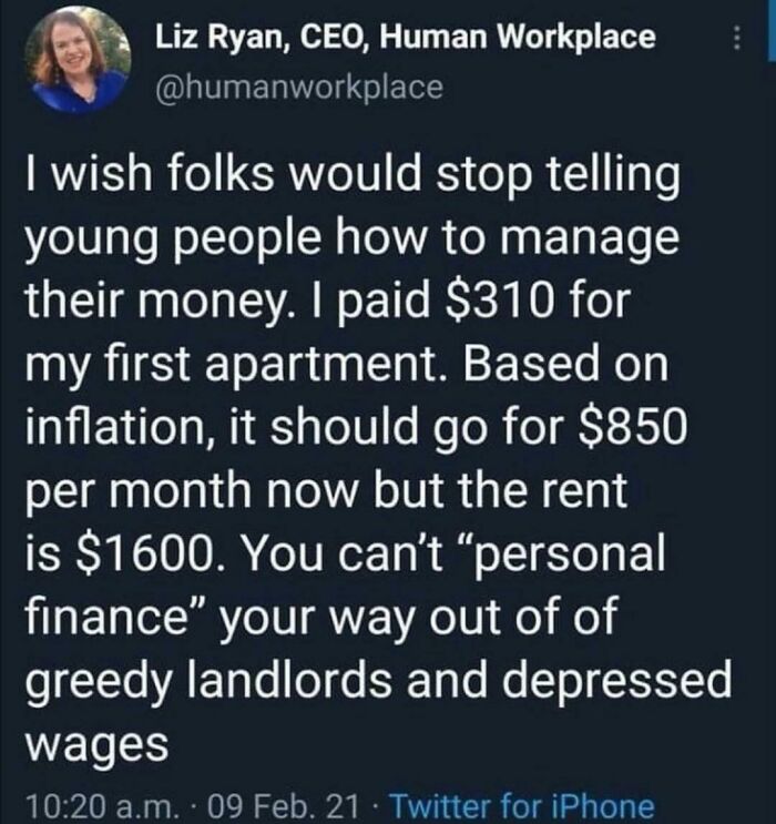 You Can't "Personal Finance" Your Way Out Of Greedy Landlords And Depressed Wages