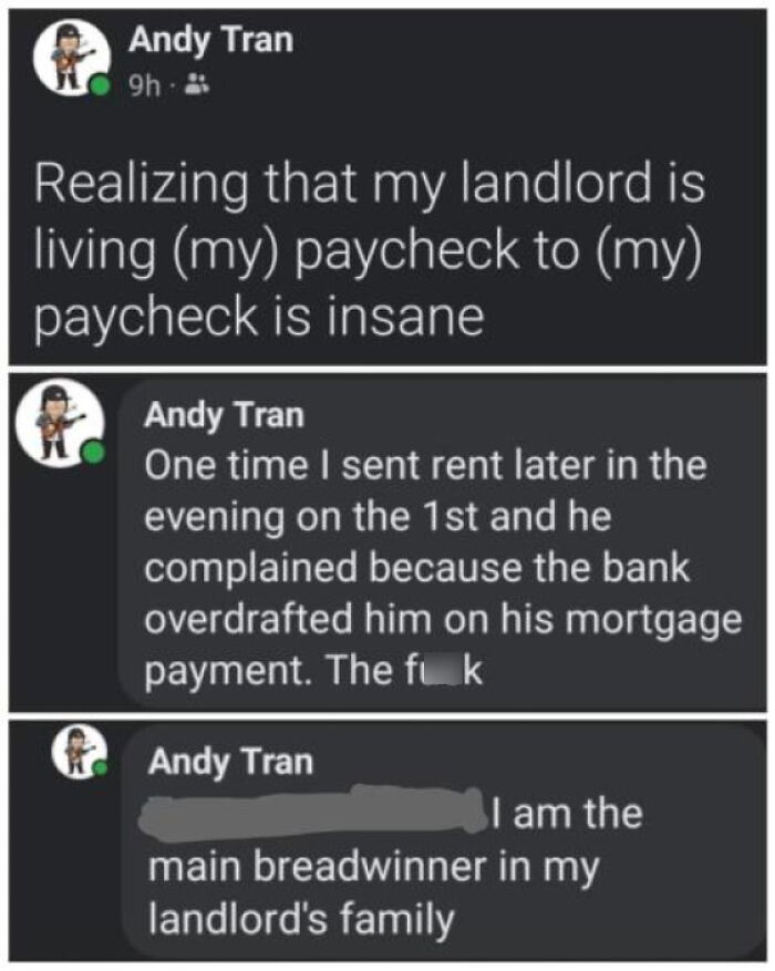 "I Am The Main Breadwinner In My Landlord's Family" Jfl